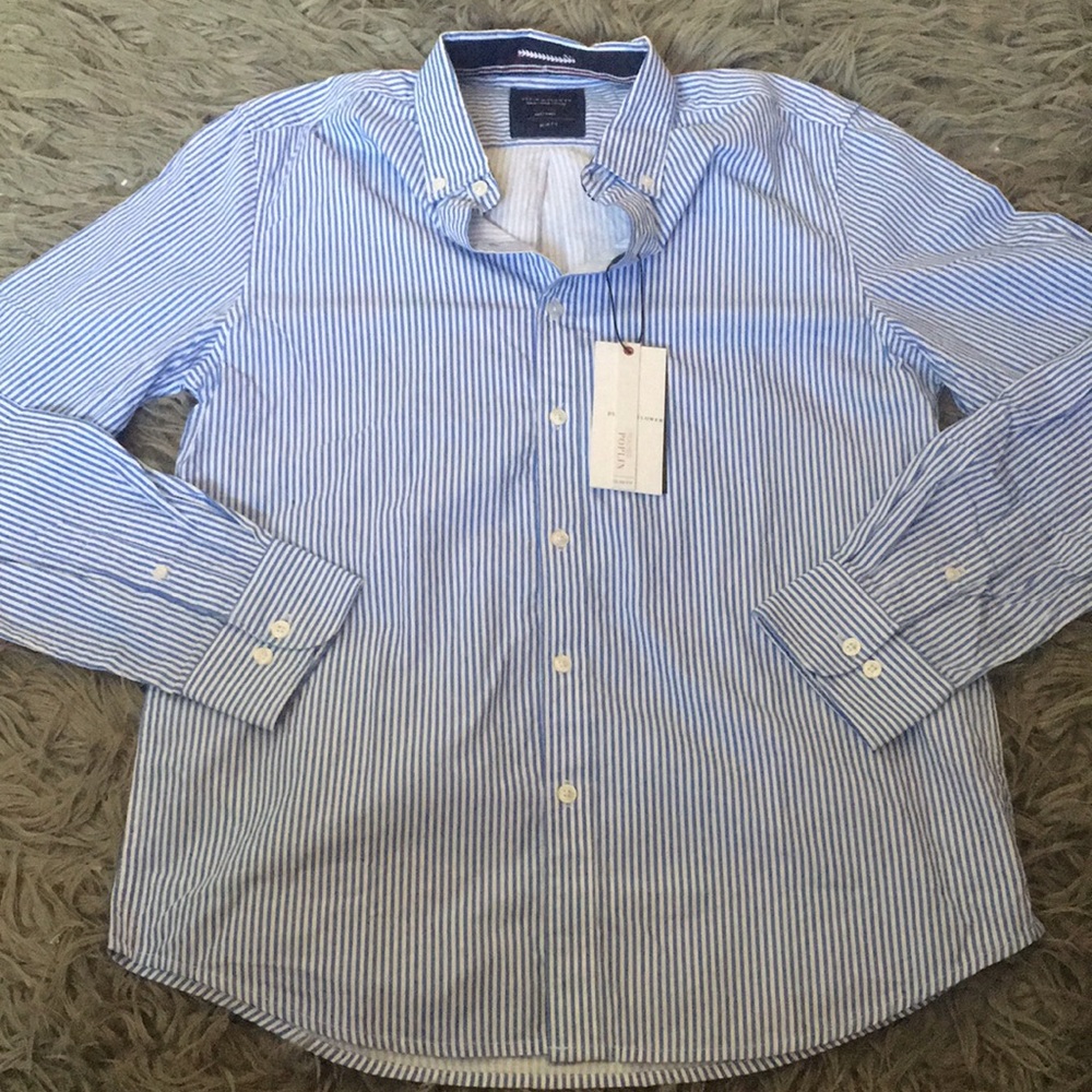 Denim and Flower slim fit dress shirt